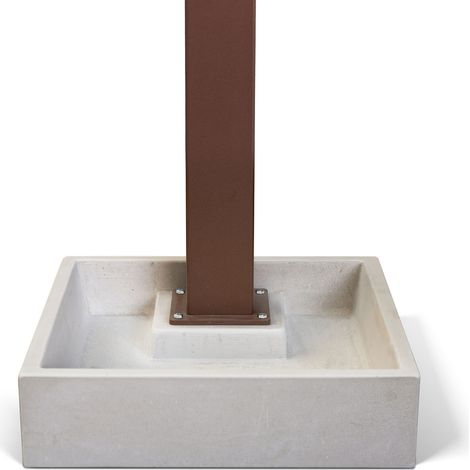 Basamento per Fontana 40x40x10 cm in Calcestruzzo Plinto XL Grigio