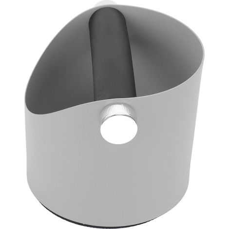 Seau à marc de café anti-dérapant, compact et élégant en gris pour recyclage des résidus de mouture (1/5)