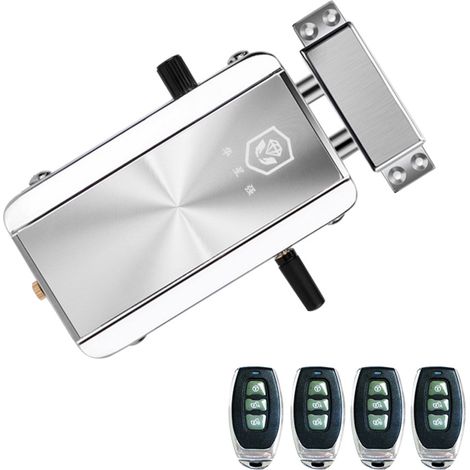 Kit de verrouillage de porte intelligent avec télécommande sans fil, entrée sans clé, serrure électronique, système de contrôle d'accès antivol pour maison, hôtel ou appartement. (1/5)