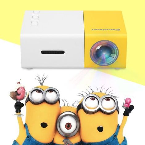 Filiyano-Vidéoprojecteur HD portable - Excelvan YG300 - 50 lumens - Jaune (1/4)