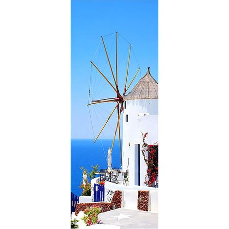 Selbstklebende Türfolie – PVC – Wiederablösbar – Klebefertige Rückseite – Innendekoration – Für Wohnzimmer, Schlafzimmer und Büro – Selbstklebende Tapete – 200 x 77 cm (1/5)