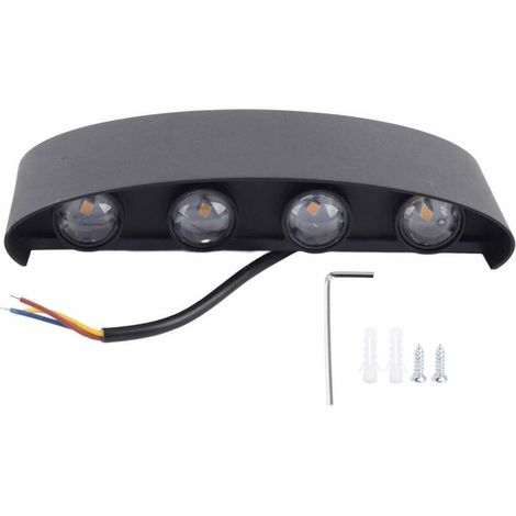 Jeffergarden 8W LED-Wandleuchte, wasserdichte Dekorationsbeleuchtung für Wohn-/Schlafzimmer, 85–265 V (1/5)
