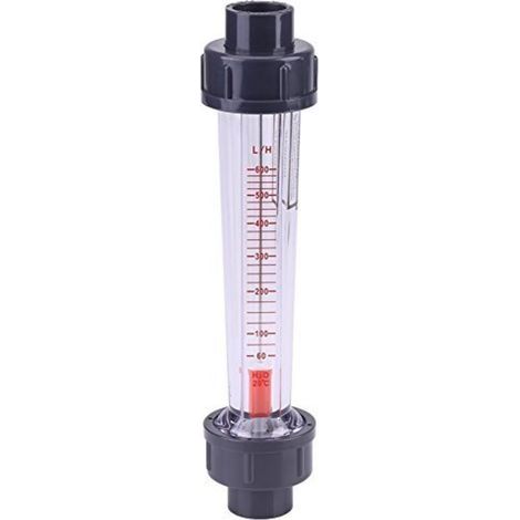 Kunststoff-Rotameter-Durchflussmesser 60-600 l/h LZS-15D Flüssigkeitsrohr-Durchflussmessgerät (1/5)