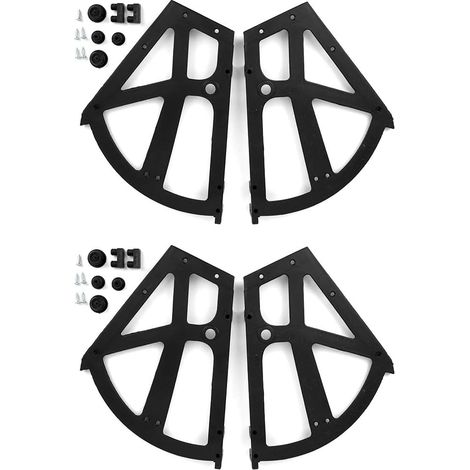 4 pièces ensemble chaussures charnières d'armoire, meubles de maison chaussures tiroir armoire charnière Flip plaque cadre tournant Rack accessoires de remplacement (1/5)