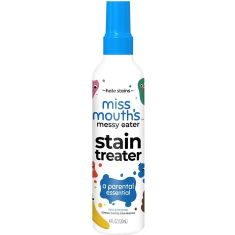 Miss Mouth's Messy Eater Stain Treater Spray – 4 oz – Smacchiatore – Non richiede lavaggio a secco – Per macchie di cibo