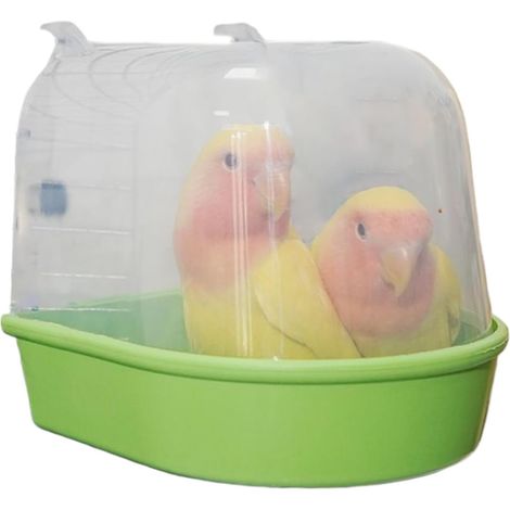 Bain pour Oiseaux De Cage,Distributeur De Bain Transparent (1/5)
