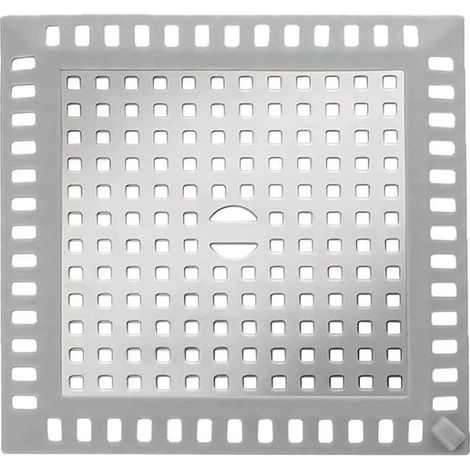 Filtre à cheveux de douche 12,3 x 12,3 cm, en acier inoxydable, adapté aux baignoires et aux cuisines, collecte efficacement les cheveux
