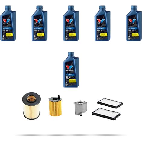 Kit tagliando 4 FILTRI e 6L OLIO compatibile con Mazda 3 (BL) 1.6 MZ-CD 85kw dal 2010 (1/5)