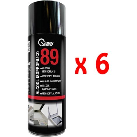 6 bombolette spray alcool isoprolico 400 ml Vmd 89