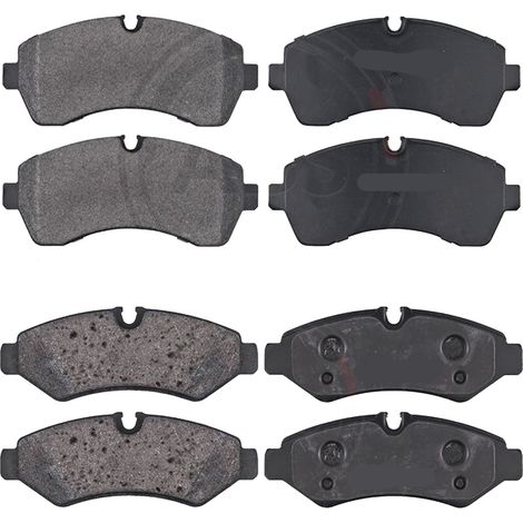 KIT PASTIGLIE FRENO ANTERIORI E POSTERIORI compatibile con MERCEDES-BENZ SPRINTER 3/3,5-t TOURER BUS / AUTOBUS (B907) / PASTIGLIE FRENANTI AUTO OEM 37552  37553,35277 / SOSTITUZIONE DIRETTA / BASSA PO