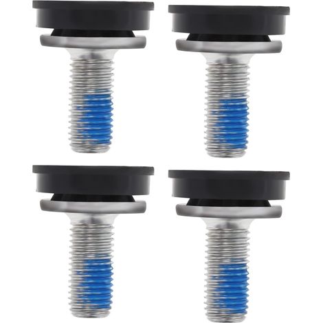 4pcs Vélo M8 Vis de Manivelle 8mm Vis de Fixation Hexagonale Vélo Pédalier Boulons d'essieu Compatible avec ISIS Systèmes de Manivelle de Roulement Intérieur en Acier (1/5)
