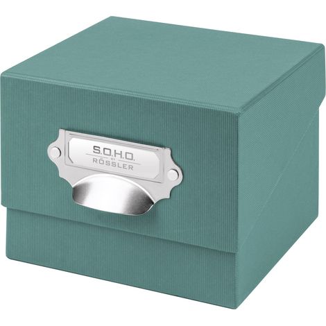 Boîte de rangement pour photos 17 x 15 x 13 cm Opale (1/5)