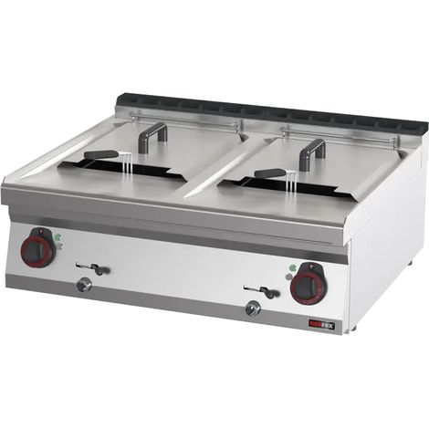 Friteuse électrique double 0,96 kW/l, 13+13 l sans soubassement 400 V REDFOX - FE 70/08 E - REDFOX