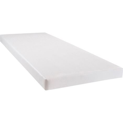 Sommier tapissier Tissu Capucine 90x190 cm - Blanc (1/5)
