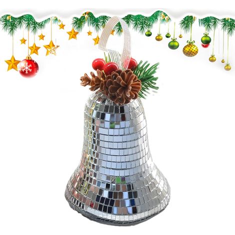 Cloches vintage élégantes pour vaches Décoration polyvalente Jingle Bells et petites cloches de haute qualité Pendentif vintage cloche disco pour arbre de Noël Pendentif décoratif (1/5)