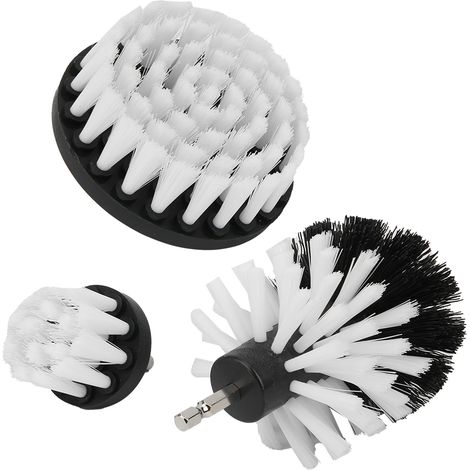 3-teiliges Bohrmaschinenbürsten-Set, Reinigungszubehör aus Nylon für Badewanne, Fliesen und Toilette (1/5)