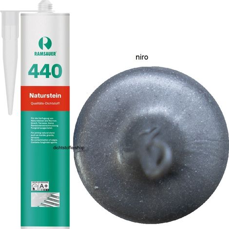 Ramsauer 440 Naturstein Silikon Fugen Dichtstoff 310ml Kartusche niro