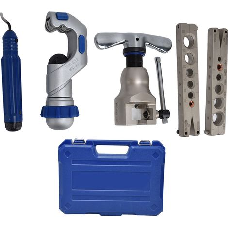 Kit Outils Évasement avec Coupe-tuyau – Service Tubes Attelle Métrique Pouces pour Connexion