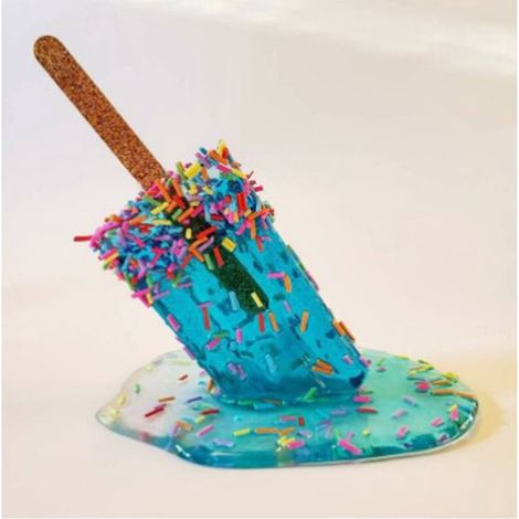Ornement En Résine - Popsicle Fondant - Décoration Intérieure Été - Bureau Salon Chambre - 1 Pièce (1/3)