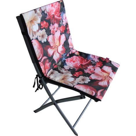 SUGGERIMENTO Cuscino per sedia impermeabile Lilly 80x40 cm con schienale (1/5)