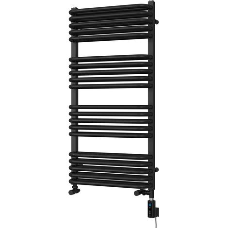 Crossmoor - Black Dual Fuel Towel Rail H1000mm x W500mm Thermostatic WIFI (1/3)