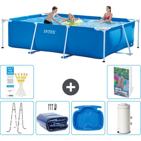 Rechteckiger Frame Pool - 300x200x75 cm - 7-teilig S144