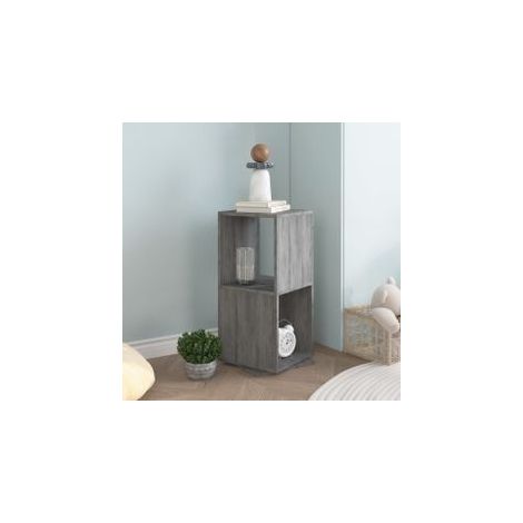 Armoire rotative Gris béton 34,5x34,5x75,5 bois d'ingénierie (1/5)