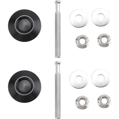 Kit de 2 Attaches Rapides à Poussoir pour Pare-Chocs et Capot de Voiture (1/4)