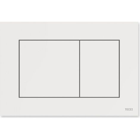 Tecenow placca wc 2t in plastica bianca (1/5)