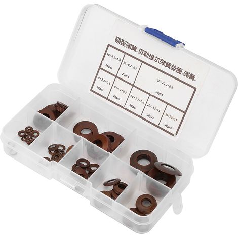 types de ressorts de compression Belleville, rondelles, joints, ressorts à disque