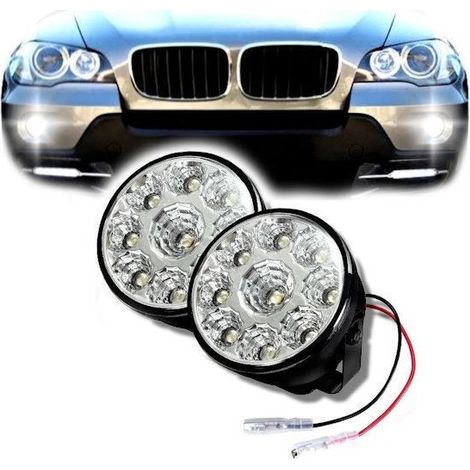 Faretto LED SMD Auto Coppy Fendinebbia SUV Luci Diurne 9 LED - Luce Intensa e Duratura (1/5)