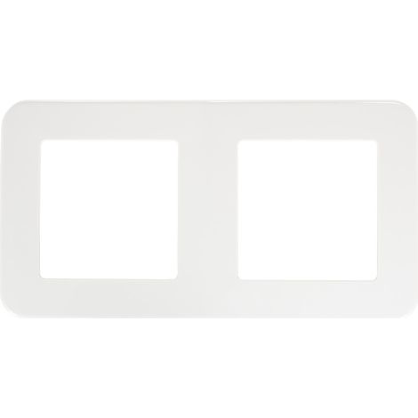 Marco PC 2 Módulos para Mecanismos Classic Blanco (1/2)