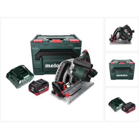 Metabo KT 18 LTX 66 BL sierra circular de inmersión sin cable 18 V 165 mm + 1x batería 10,0 Ah + cargador + metaBOX (1/5)