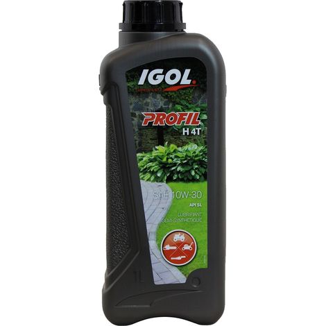 Gt Garden – Huile moteur 4 temps semi-synthétique 1 litre – Compatible tondeuses Briggs & Stratton et Honda – Performance optimale pour motoculture