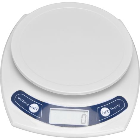Tragbare elektronische Waage mit LCD-Bildschirm, 1 g–7 kg, für Küche, Lebensmittel, Kaffee – wiegt präzise. (1/5)
