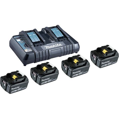 Makita BL 1850B + DC18RD 199483-0 Batterie pour outil et chargeur 18 V 5 Ah Li-Ion