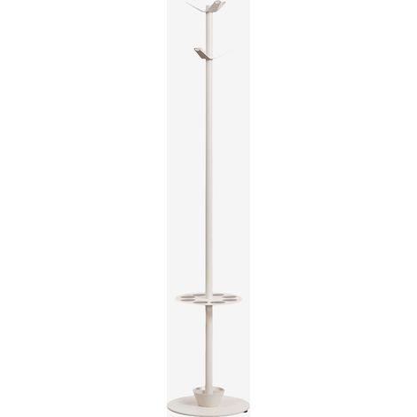 Porte-manteau sur pied avec porte-parapluie en fer Ercilia SKLUM Tapioca Beige (1/5)