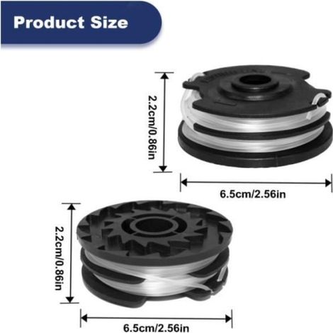 Bobines de rechange - Parkside - PRTA 20 Li C3 - Lot de 9 - Noir - Durable (1/4)
