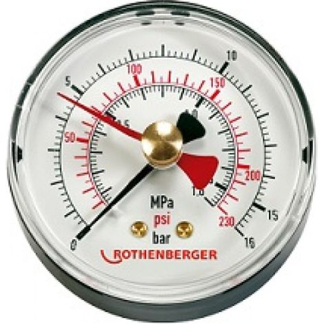 Manomètre pour pompe de test - ROTHENBERGER