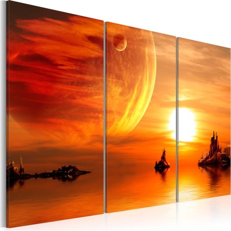 Tableau Imprimé "Coucher du Soleil Romantique" 40 x 60 cm (1/2)