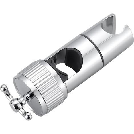 Support de pommeau de douche de rechange - Support universel - ABS + Chrome - Aucun perçage requis (1/5)