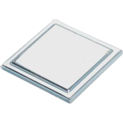 Metalideal Chapeau de pilier carré plat en acier Dimension - 120 x 120 mm