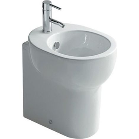 Bidet M2 filomuro salvaspazio cm. 45x35 bianco lucido di Ceramica (1/6)
