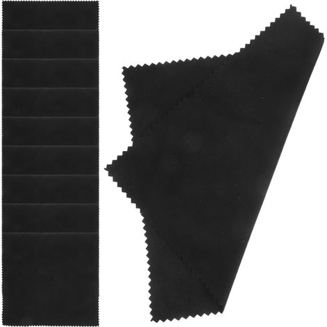 Mikrofaser Reinigungstücher 12 Stück Schwarz Fusselfrei und Streifenfrei zum Polieren und Reinigen für Musikinstrumente Geeignet für Gitarre und Ukulele (1/5)