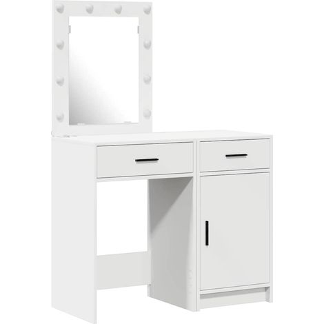 Maison Exclusive - Tavolo da Trucco con cassetto 2 pcs Bianco 50 x 41 x 135 cm