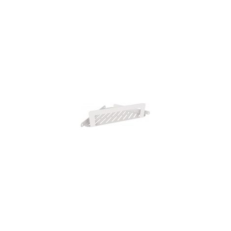 Cesta de ducha de esquina, blanco técnico