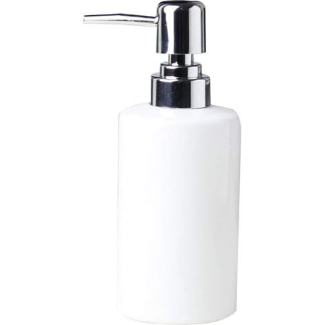 Flacon Pompe Céramique Flacon de Lotion Céramique Contenant de Voyage Compact pour Savon Liquide et Produits de Soin Blanc (1/5)