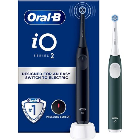 Oral-B iO Series 2 Adulto Cepillo dental vibratorio Negro, Verde