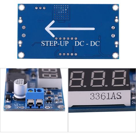 XL6009 Einstellbares Boost-Modul 4,5–32 V auf 5–35 V mit digitaler Voltmeteranzeige (1/4)