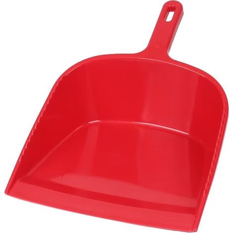 Pelle pour la poussière Plastique avec Caoutchouc Brillante et Robuste Utilisable pour Le Balayage dans la Maison et Le Jardin,(rouge) (1/2)